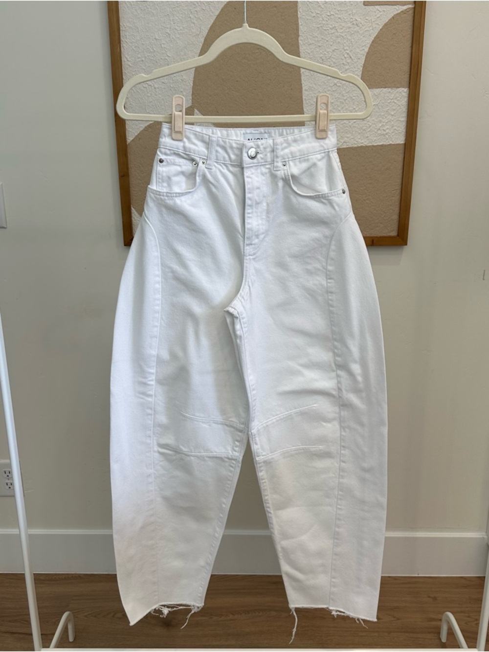 High-Waist White Women’s Jeans